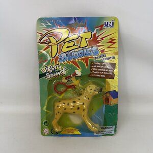 Vintage Uni Fortune Pet Buddies Dalmatian Battery Operated Keychain